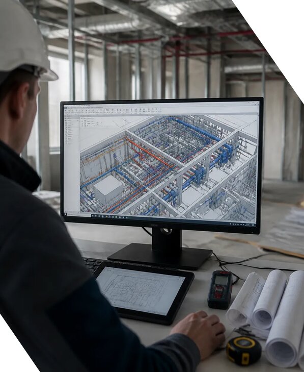 Создание BIM модели инженерных сетей для объектов в Мурманске